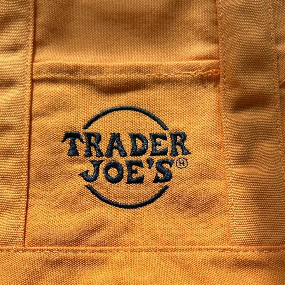 Trader Joe's Orange Tote Bag - Picture 2 of 9